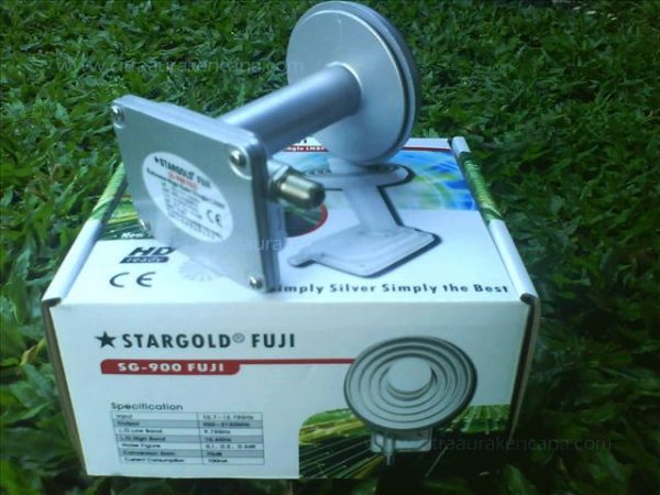 LNB KU Band Stargold Fuji SG900 Prime Focus LNB With Holder Tech Nuggets