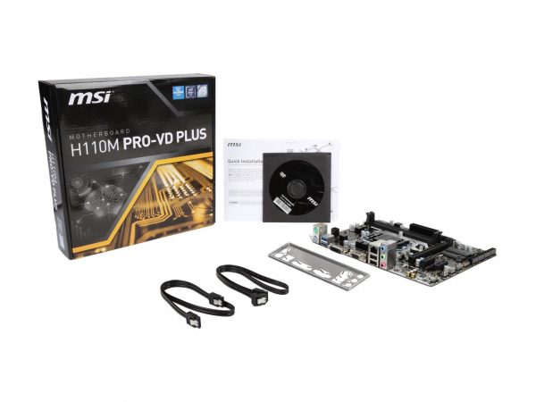 MSI H110M PRO-VD PLUS LGA 1151Micro ATX Motherboard - Image 2