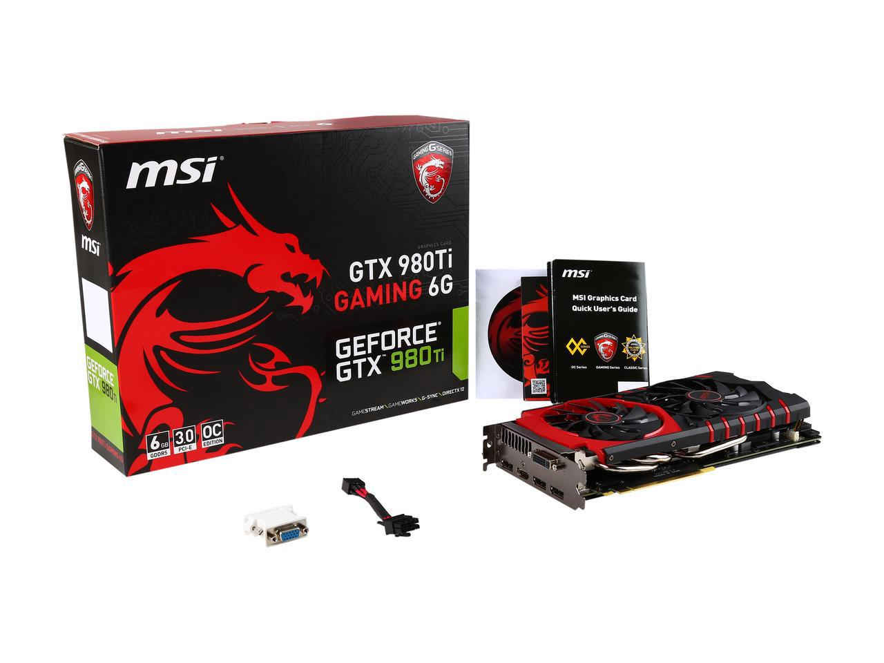 6GB MSI GeForce GTX 980 Ti GAMING 6G Twin FrozrV | Tech Nuggets
