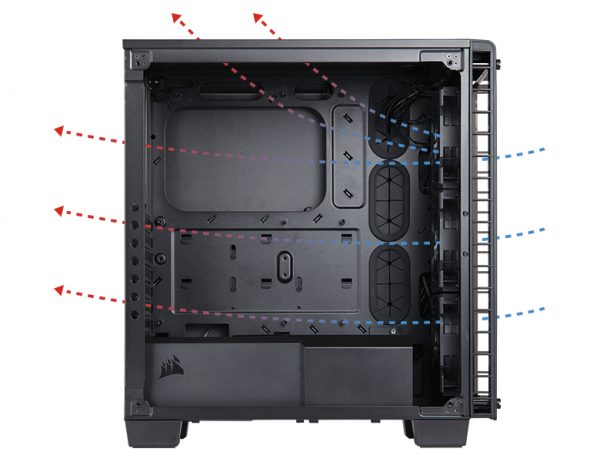 Corsair Crystal Series 460X Windowed Compact Mid-Tower ATX - Image 5