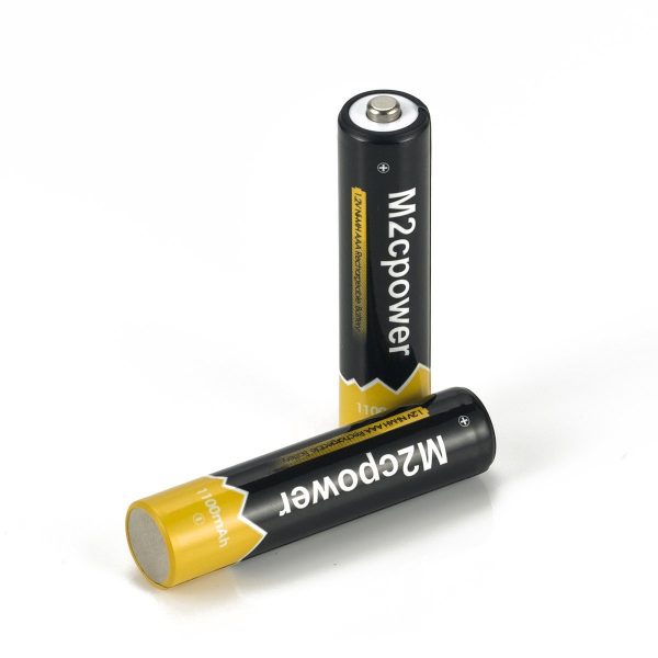 M2cpower® NiMH 1100mAh AAA Rechargeable Batteries