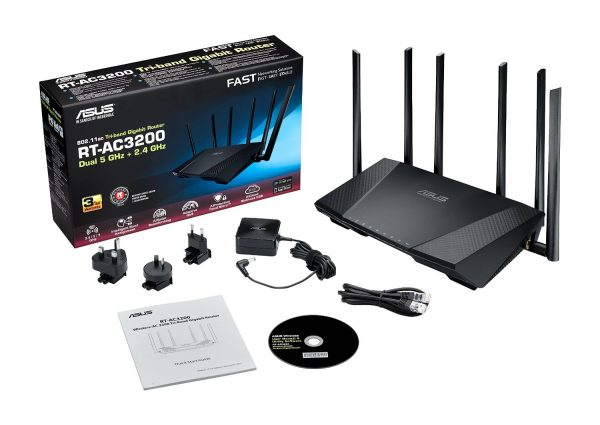 ASUS RT-AC3200 Tri-Band AC3200 Wireless Gigabit Router