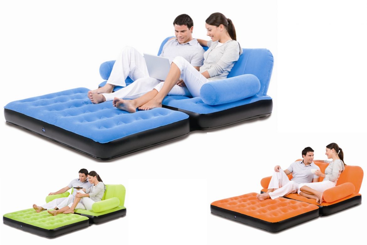 5 in 1 air sofa bed naaptol