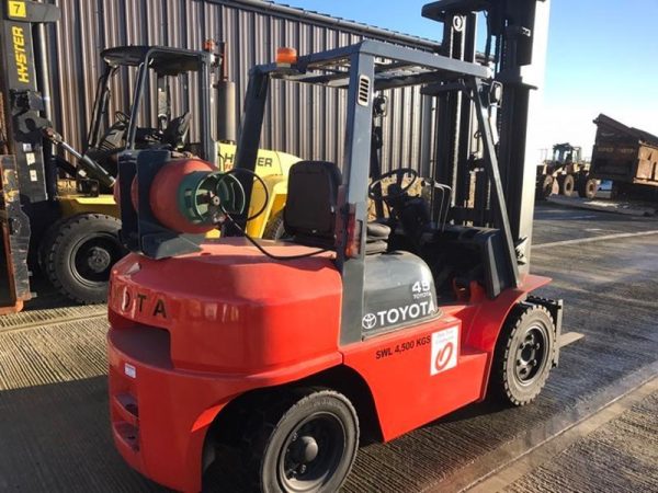 2008 TOYOTA FG 45 (4.5 TON) Gas  Petrol Forklift LPG - Image 4