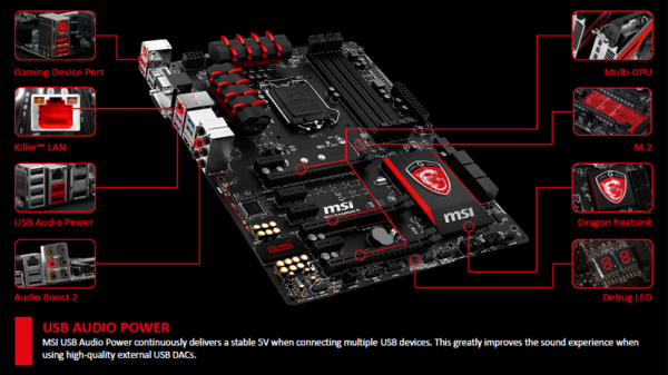 MSI Gaming Z97 GAMING 5 LGA 1150 Intel Motherboard - Image 10