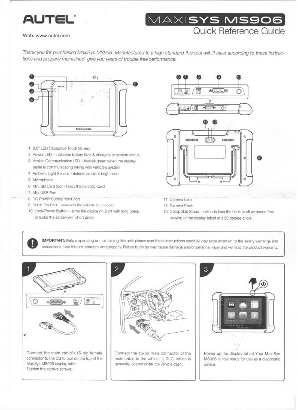 AUTEL MaxiSYS MS906 Auto Diagnostic Scanner - Image 6