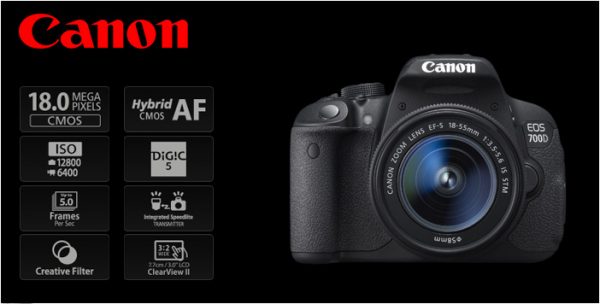 Canon EOS 700D Digital SLR Camera - Image 4
