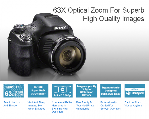 Sony Cyber-shot DSC-H400 Digital Camera - Image 3