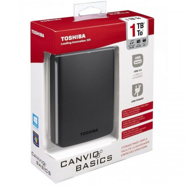 Toshiba Canvio Basics 1TB HDD - Image 2