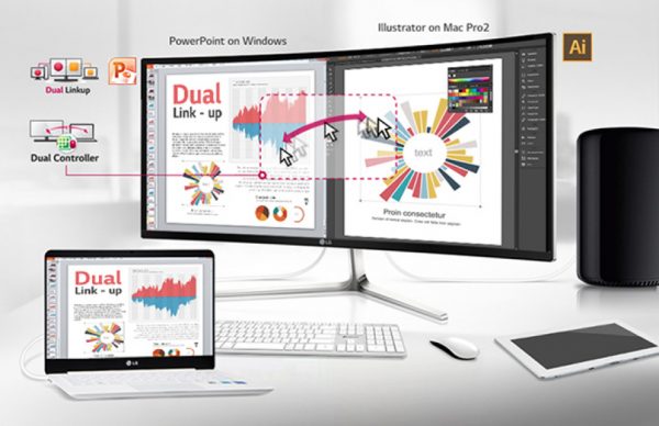LG 34’’ Cineview Curved IPS LED Monitor - 34UC97 - Image 2