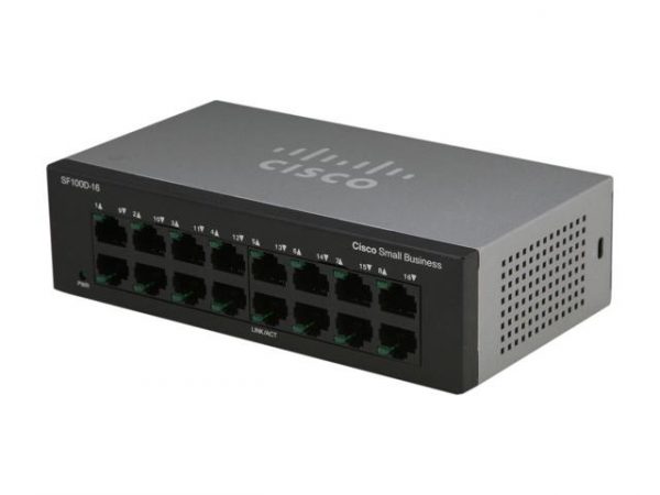 Cisco SF100D-16-NA Unmanaged 16-Port Desktop Switch - Image 3