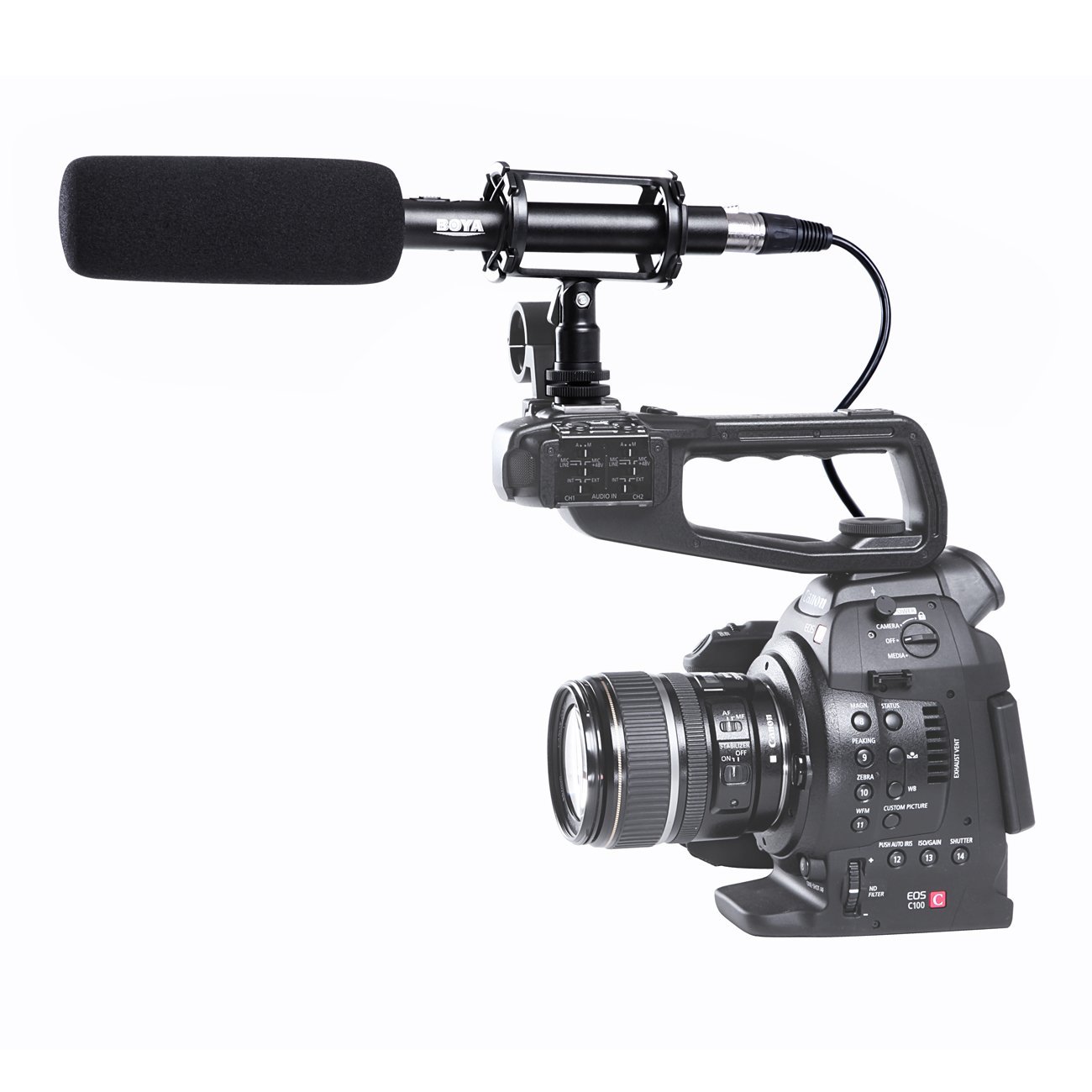 Boya BY-PVM1000L Microphone canon long à condensateur.