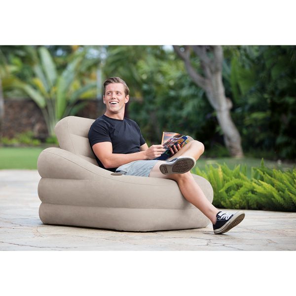Intex Inflatable Khaki Accent Chair - Image 4