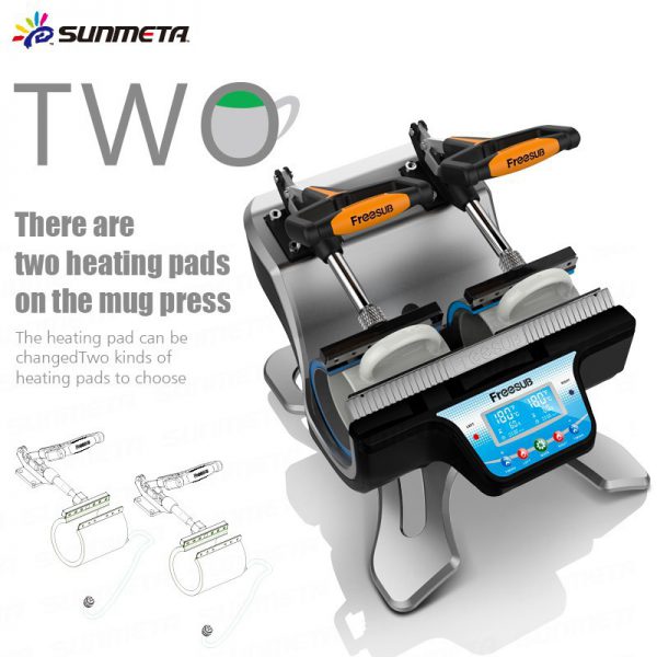 Freesub Automatic Mini Double Station Baking Mug Press Machine - Image 2
