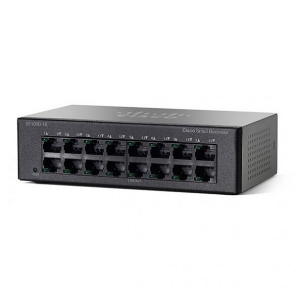 Cisco SF100D-16-NA Unmanaged 16-Port Desktop Switch - Image 4