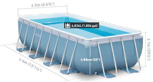Intex Prism Frame™ Rectangular Above Ground Pool Set - Image 9