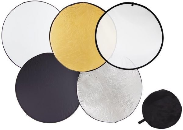 5-in-1 Photography Studio Multi Photo Disc Collapsible Light Reflector - 43"