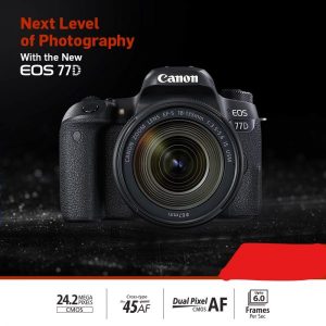 Canon EOS 77D 24.2MP Digital SLR Camera