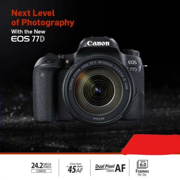 Canon EOS 77D 24.2MP Digital SLR Camera