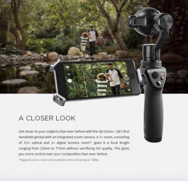 DJI Osmo+ Handheld Gimbal with 4K Zoom Camera - Image 7