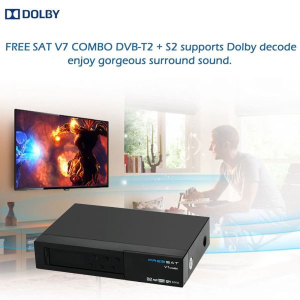 Freesat V7 Combo DVB-S2 Mini Full HD Digital Satellite Receiver - Image 2