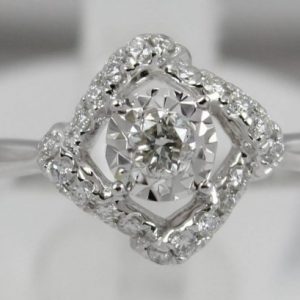 18K white Gold Diamond Ring