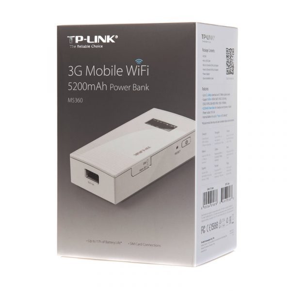 TP-LINK TL-M5360 Mobile 3G SIM WiFi Wireless Hotspot Router 5200mAh Power Bank - Image 6