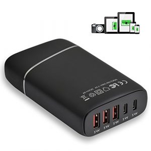Wavlink 60W 6-Port USB/USB-C Charger Station
