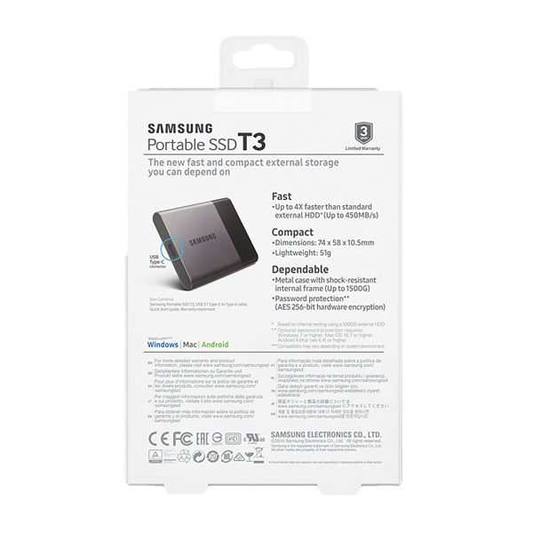SAMSUNG T3 Portable USB 3.1 External Solid State Drive - Image 11