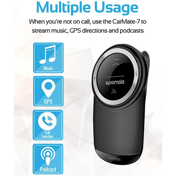 Promate CarMate-7 Wireless Hands-Free Car Kit - Image 3