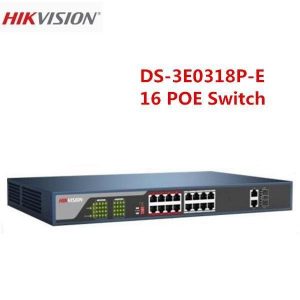 Hikvision DS-3E0318P-E - 16port PoE+ Switch