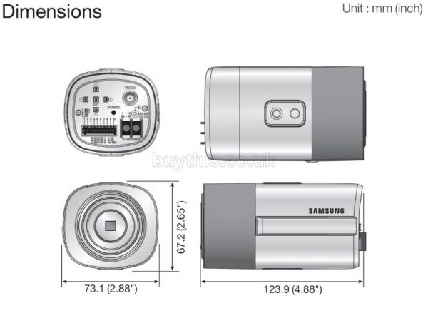 Samsung SCB-5005 1000TVL CCTV Analog Box Security Camera - Image 4