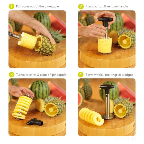 Stainless Steel Pineapple Corer / Slicer / Peeler / Cutter - Image 3