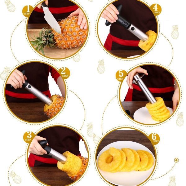 Stainless Steel Pineapple Corer / Slicer / Peeler / Cutter - Image 4