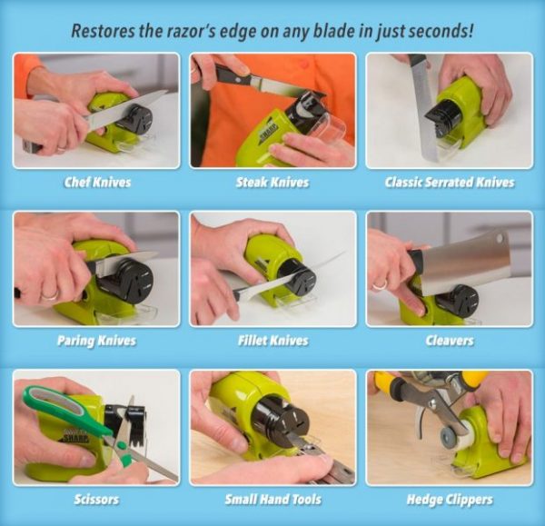 Swifty Sharp Cordless Motorized Knife Blade Sharpener - Image 5