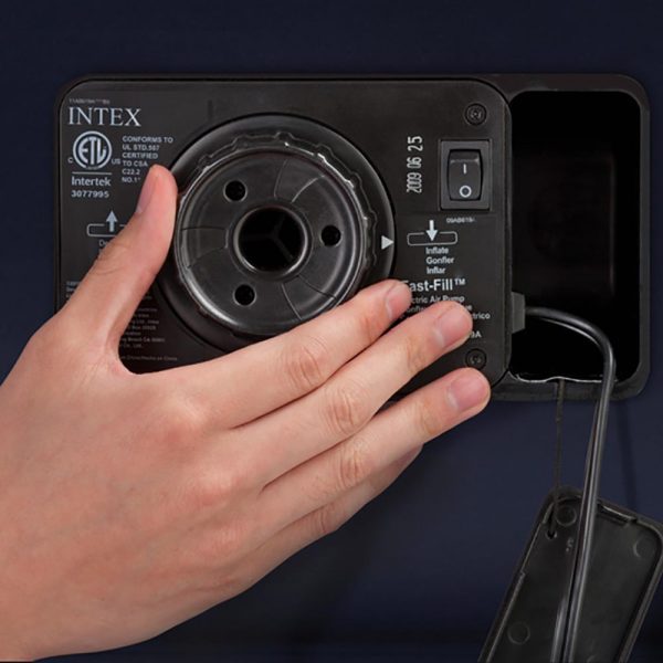 Intex Deluxe Pillow Rest Raised Queen AirBed - 67738 - Image 9