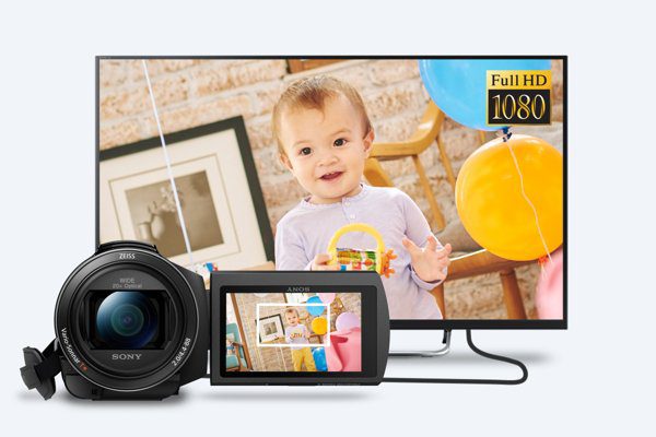 Sony FDR-AXP55 4K Handycam with Built-In Projector - Image 4