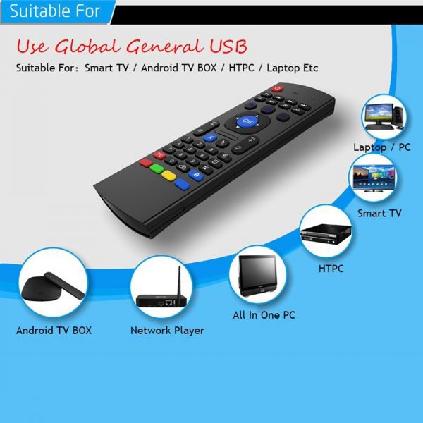 MX3 Portable 2.4G Wireless Remote Control Keyboard Controller Air Mouse - Image 4