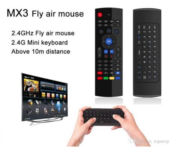 MX3 Portable 2.4G Wireless Remote Control Keyboard Controller Air Mouse - Image 3