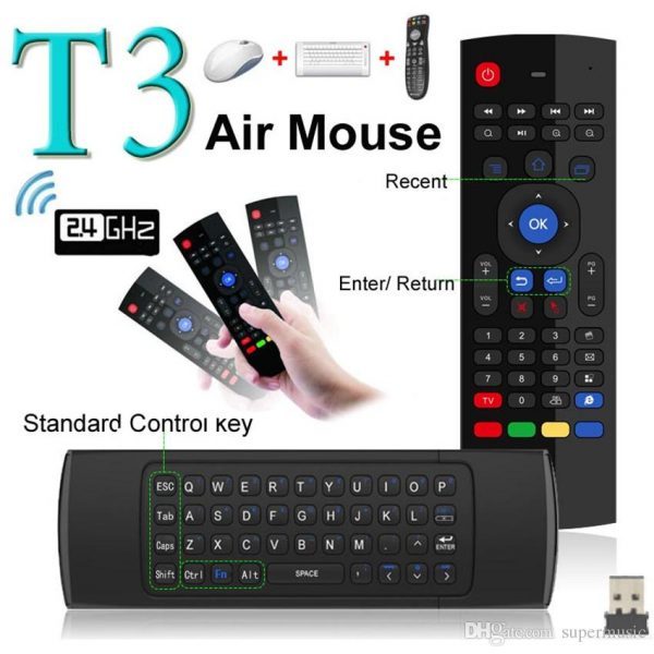 MX3 Portable 2.4G Wireless Remote Control Keyboard Controller Air Mouse