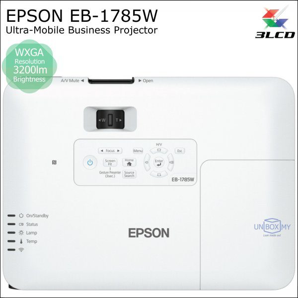 Epson EB-1785W 3200 Lumens WXGA Ultra-Portable Projector - Image 4