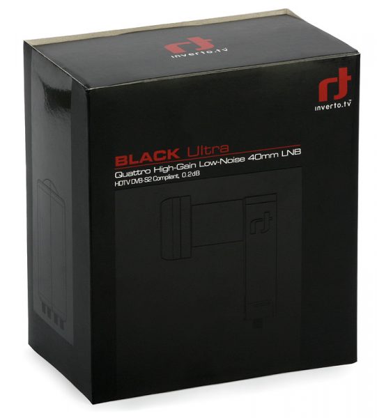 Inverto Universal Single LNB Digital Black Ultra 40mm 0,2dB HDTV HD 3D High Gain 