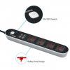 Promate Power Extension, Smart Surge Protector Power Strip - Image 4