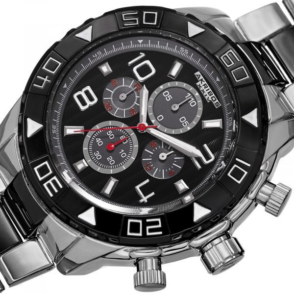 Akribos XXIV Men's AK814TTB Chronograph Quartz Movement Watch - Image 2