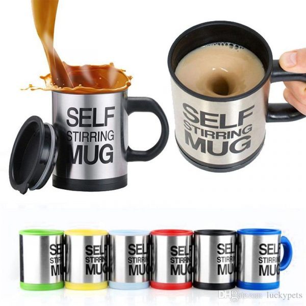 Automatic Self Stirring Mug- Reusable Auto Mixing Cup with Travel Lid - Image 3