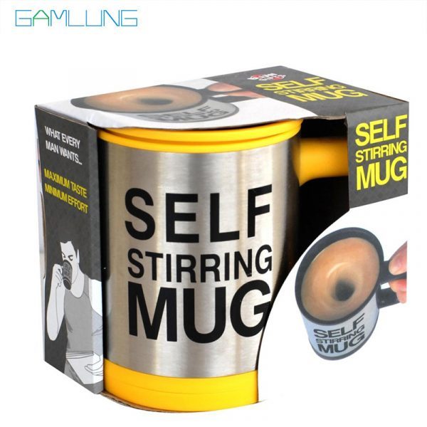 Automatic Self Stirring Mug- Reusable Auto Mixing Cup with Travel Lid - Image 2