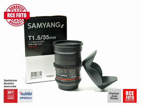 Samyang 35mm T1.5 VDSLR AS UMC II Lens