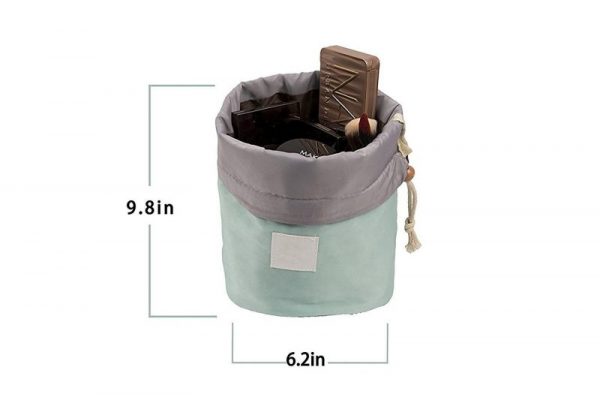 Travel Waterproof Cosmetic Bags Makeup Bag Travel Barrel Cases Kit Organizer - Image 9