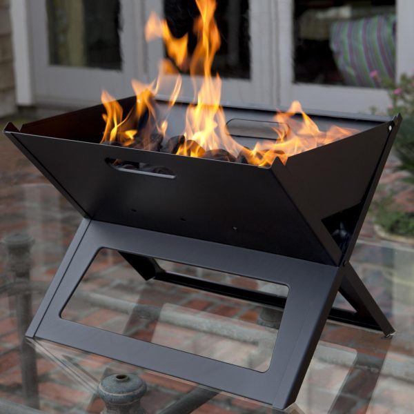 Portable Foldable Notebook Mini Charcoal BBQ Grill - Image 3