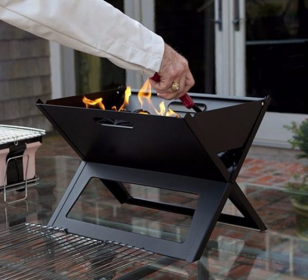 Portable Foldable Notebook Mini Charcoal BBQ Grill - Image 4